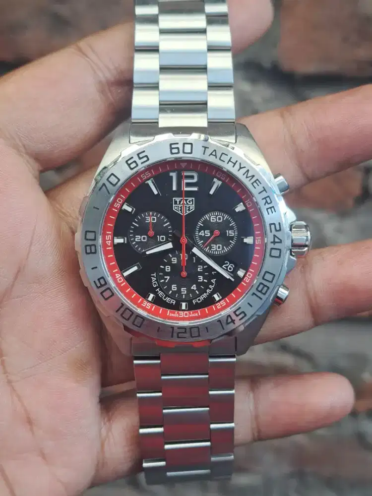 Jam tangan tag heuer formula 1 Caz101Y swiss chronograph