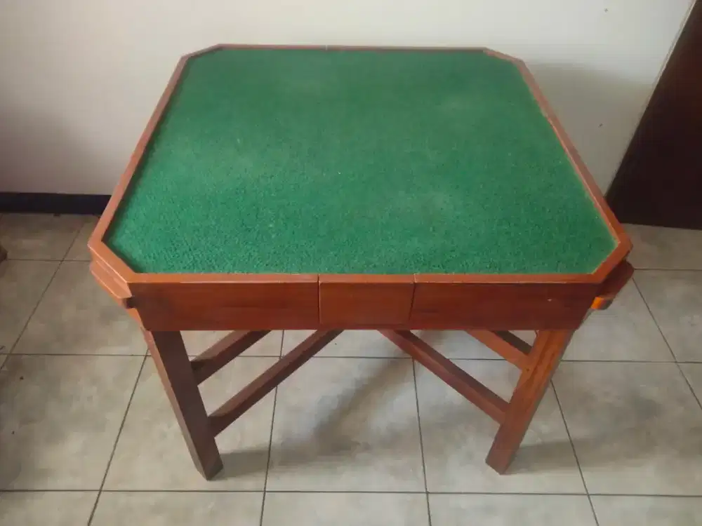 Meja Mahyong Kayu Jati.