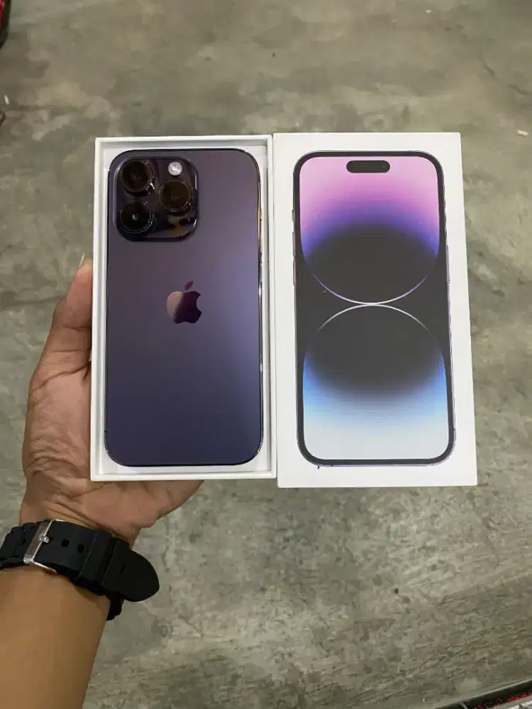 iPhone 14 Pro 128GB (Deep Purple), BH74%/1331, Ex Resmi iBox