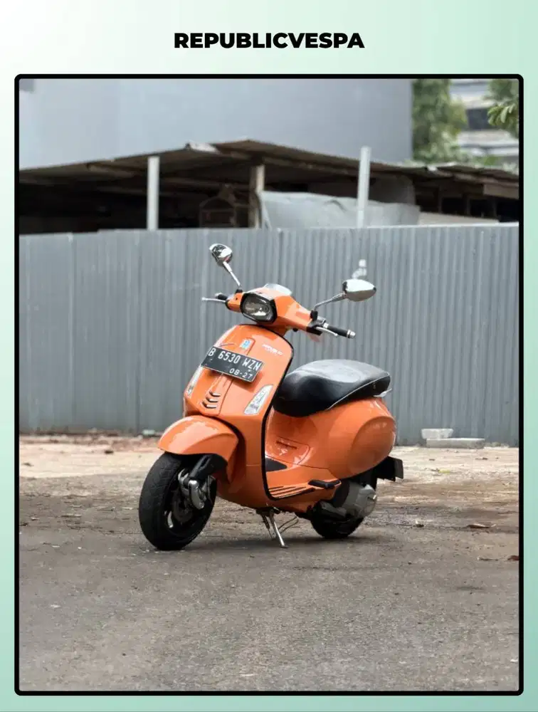 TERMURAH PIAGGIO VESPA SPRINT 150 3V TAHUN 2016 WARNA ORANGE TAORMINA