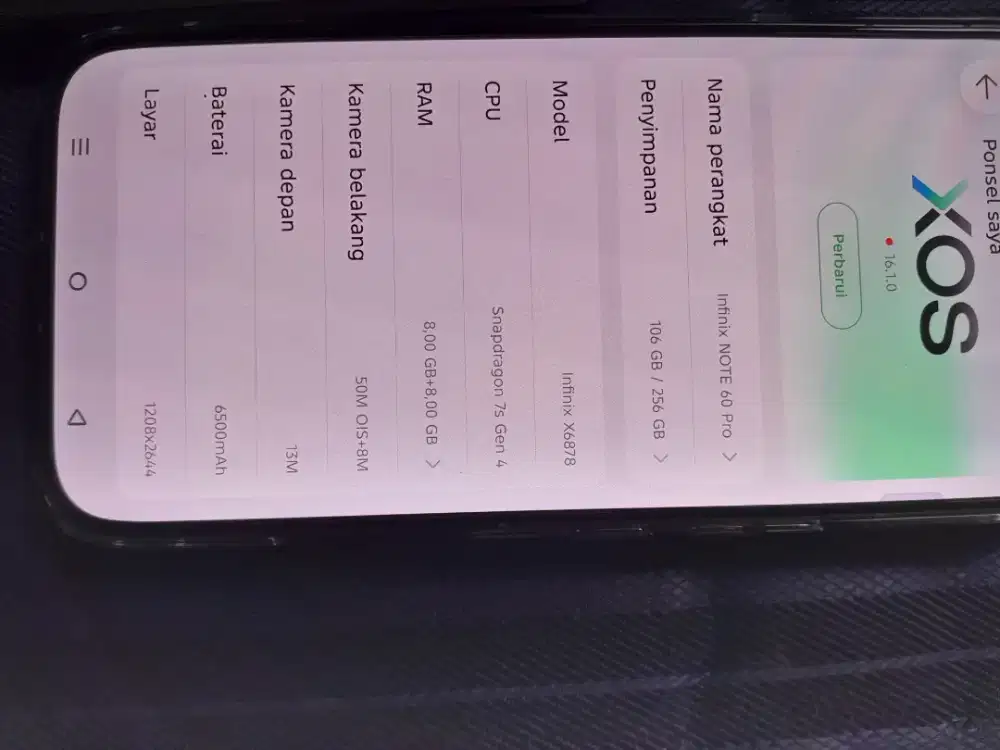 Infinix note 60 pro + power bank tempel