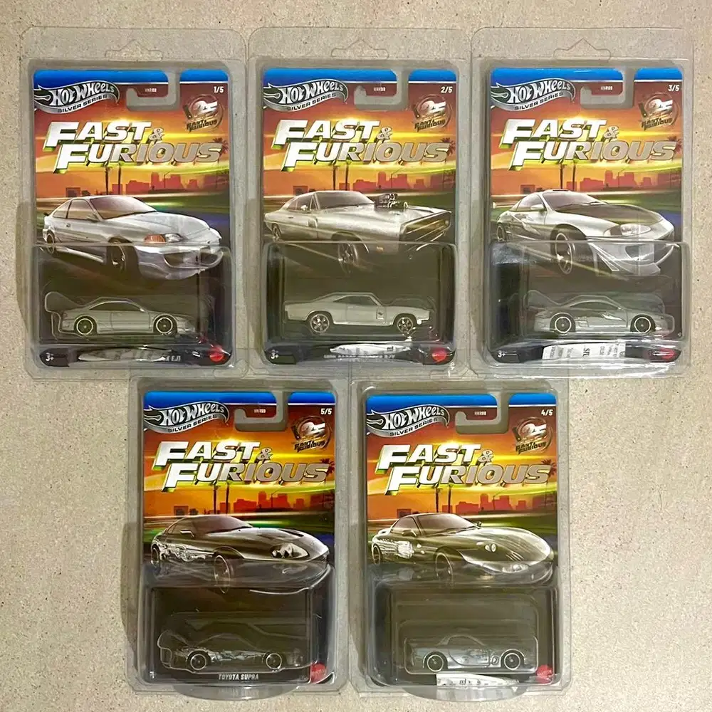 1 Set Hot Wheels Silver Series Fast and Furious Zamac Hotwheels