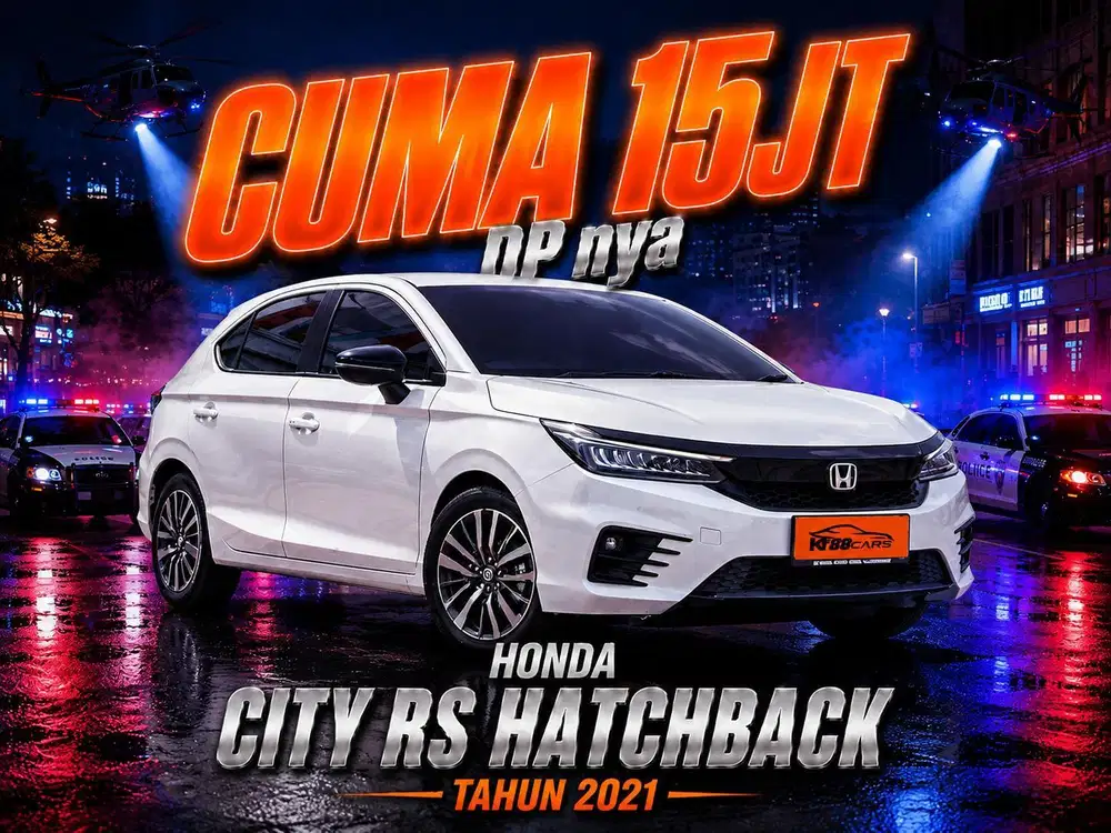 Dp 15jt Bergaransi HONDA CITY HB RS AT 2021