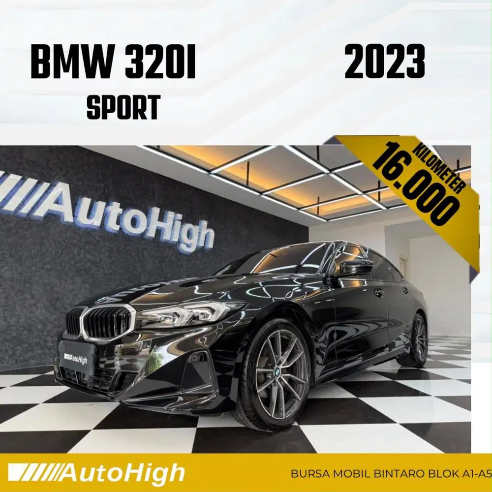 DP10% [Km16.000] 320i Sport 2023 Black Reg 2022 #AUTOHIGH