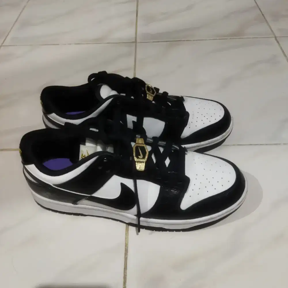 Sepatu Nike Low Dunk Putih hitam Original