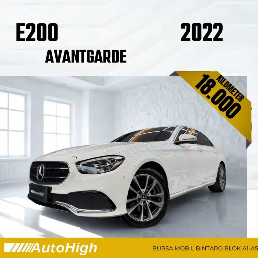 DP10% [Km18.000] E200 Avantgarde 2022 White Reg 2023 #AUTOHIGH