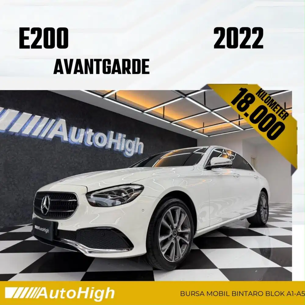 DP10% [Km18.000] E200 Avantgarde 2022 White Reg 2021 #AUTOHIGH