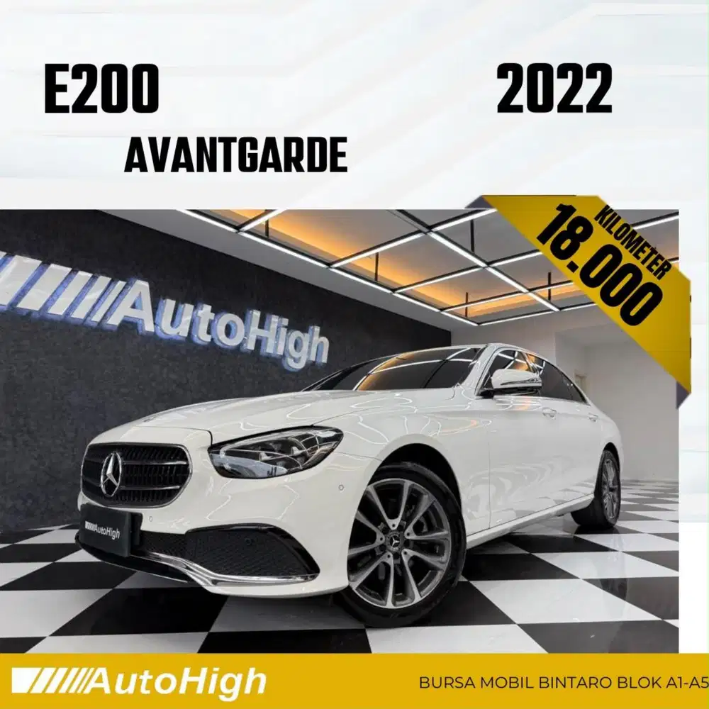 DP10% [Km18.000] E200 Avantgarde 2022 White Reg 2023 #AUTOHIGH
