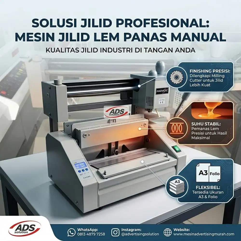 MESIN JILID BUKU LEM PANAS MANUAL