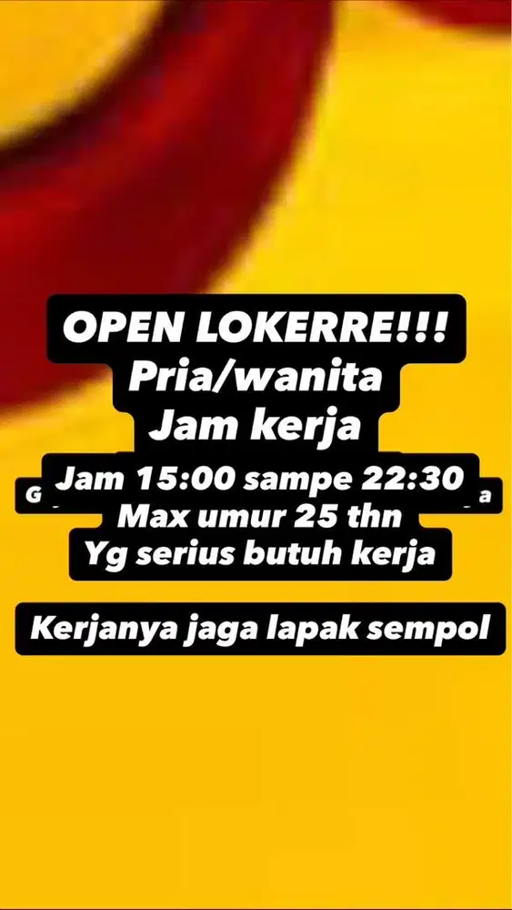 Loker jaga lapak