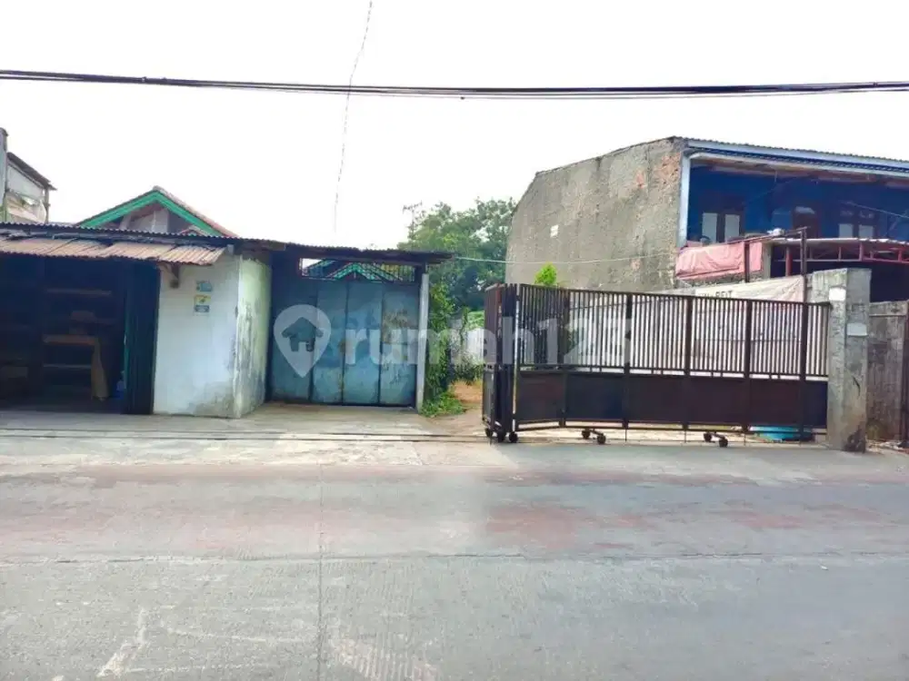 Dijual Rumah Usaha Luas Hitung Tanah Pinggir Jalan Raya Bekasi