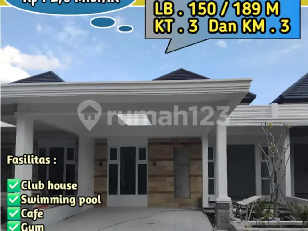 Rumah Pusat Kota Konsep Villa Investasi Tinggi