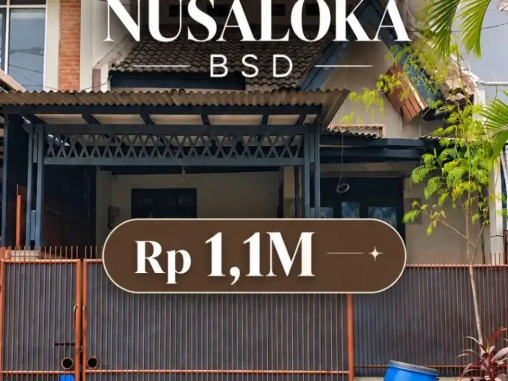 JUAL CEPAT RUMAH DI NUSALOKA BSD