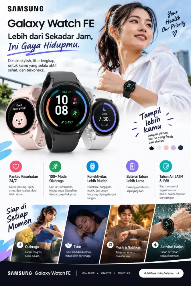 Samsung galaxy watch FE resmi