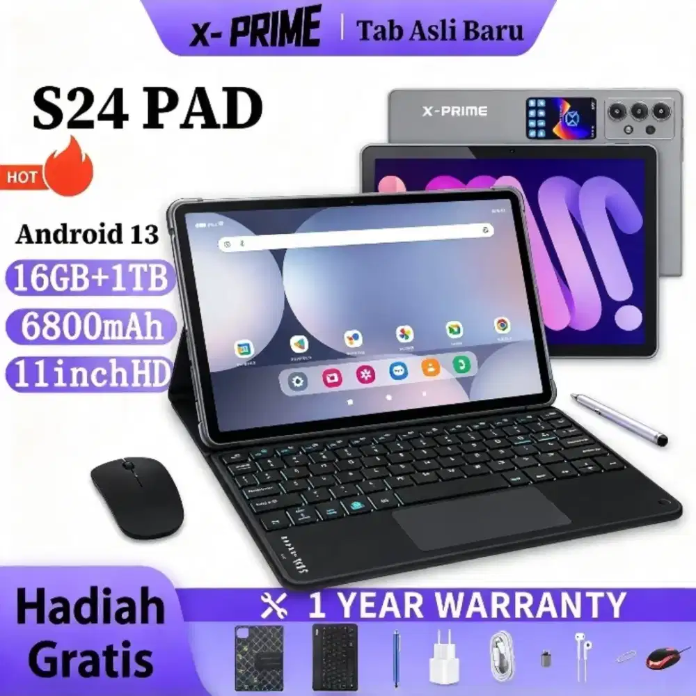 [COD] X-PRIME 2026 Model baru tablet 5g android S24 i Pro pad