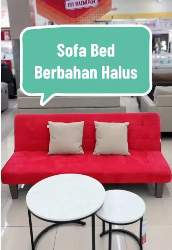 Baru Sofabed bludru Murah 1 jutaan