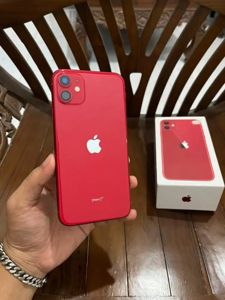 Iphone 11 128gb Red, Fullset Mulus