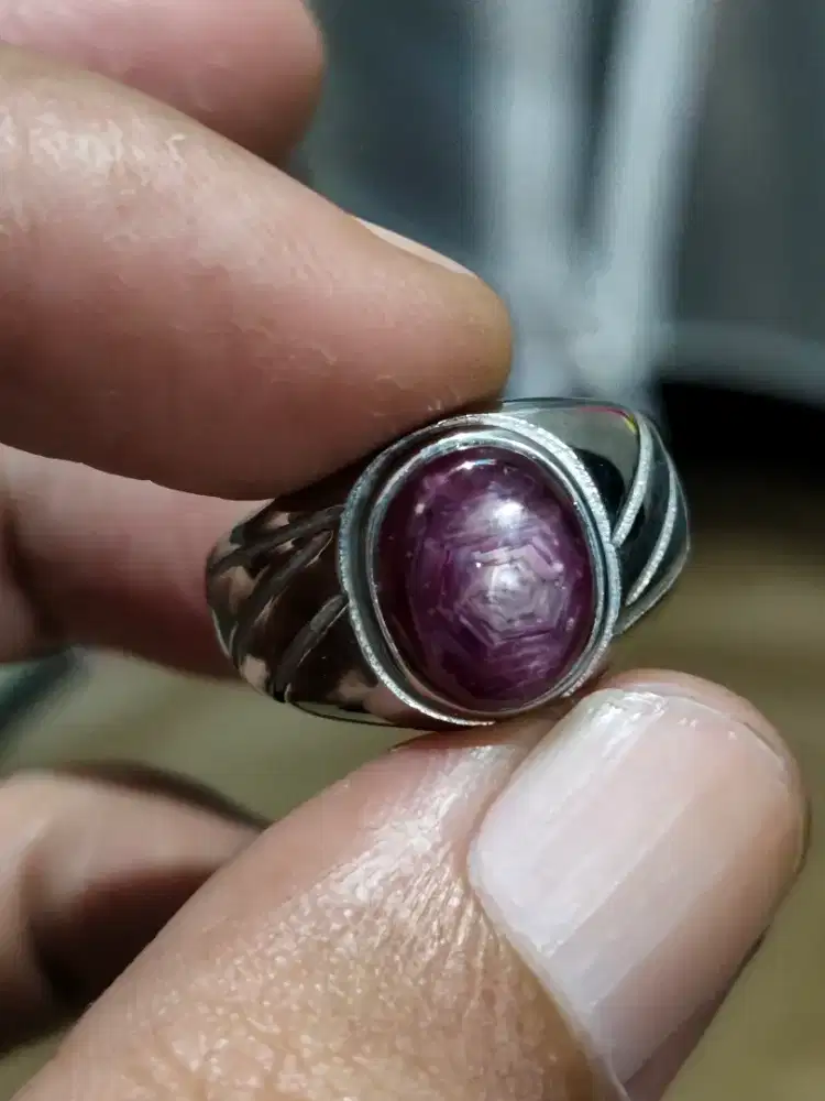 Natural Star Ruby No Treatment No Heat Star Tajam Mayung Motif Fatwa