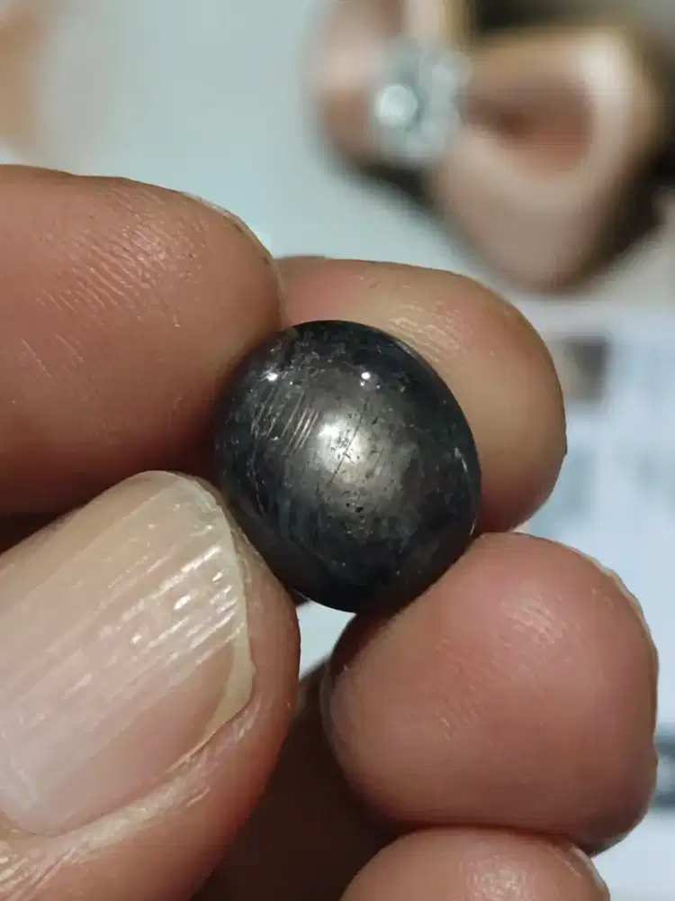 Natural Star Sapphire 13.90crt No Treatment Star Sangat Tajam Memo SKY