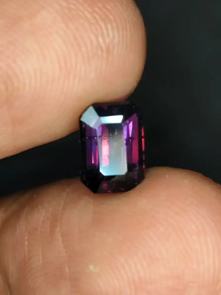 Natural Purple Spinel HQ 1.54crt Kristal Luster Sangat Bagus Memo WGL