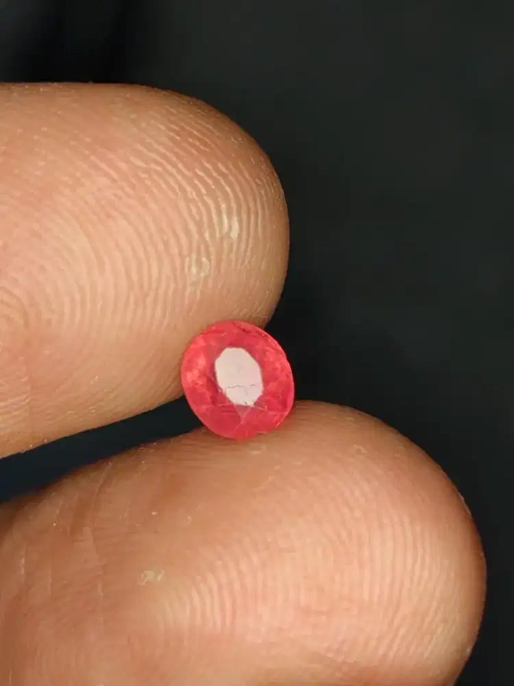 Natural Pink Spinel HQ 0.61crt Kristal Luster Sangat Bagus Memo CGL