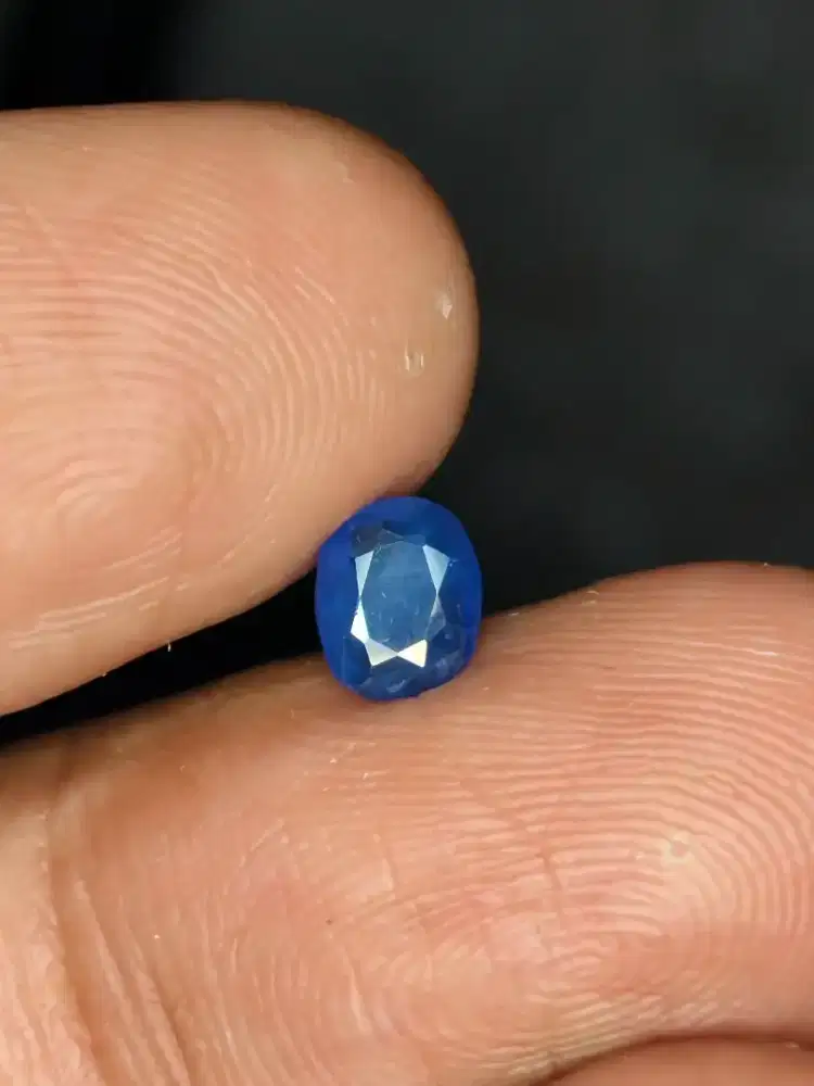 Natural Blue Sapphire HQ Srilanka 0.76crt Heat Only Warna Memo CGL
