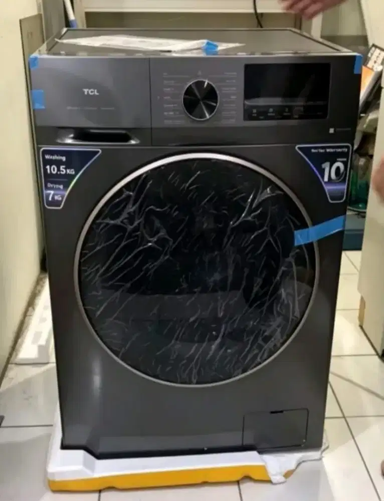 TCL Mesin Cuci FrontLoading Washer Dryer 10.5 kg (TWD105-C22DGI)