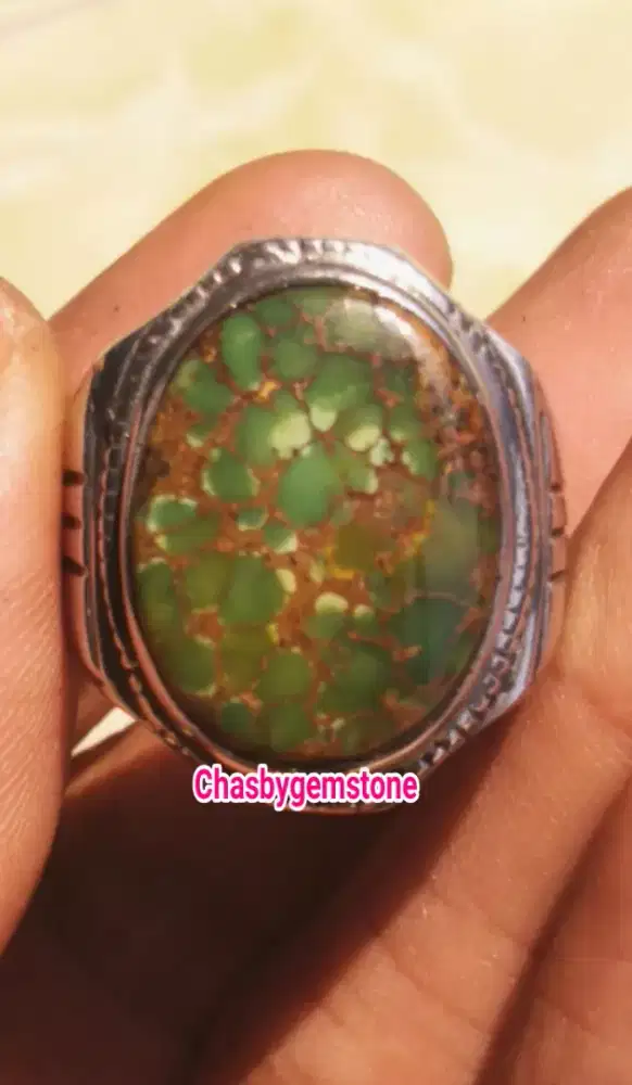 Cincin Pirus Persia serat kura urat merah-Purus Persia hijau apel  Hq