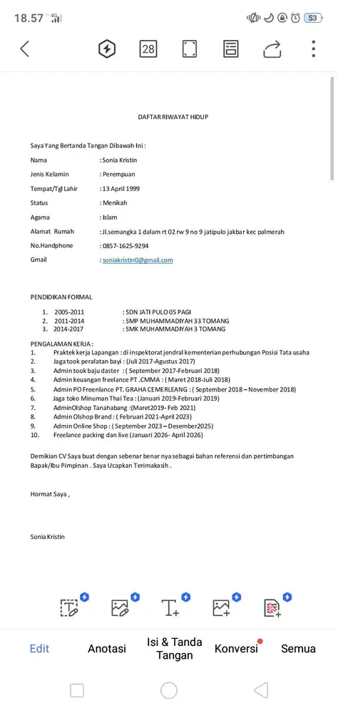 Mencari pekerjaan usia 28thn