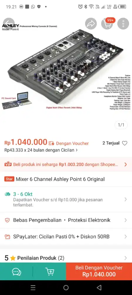 Mixer asley point 6