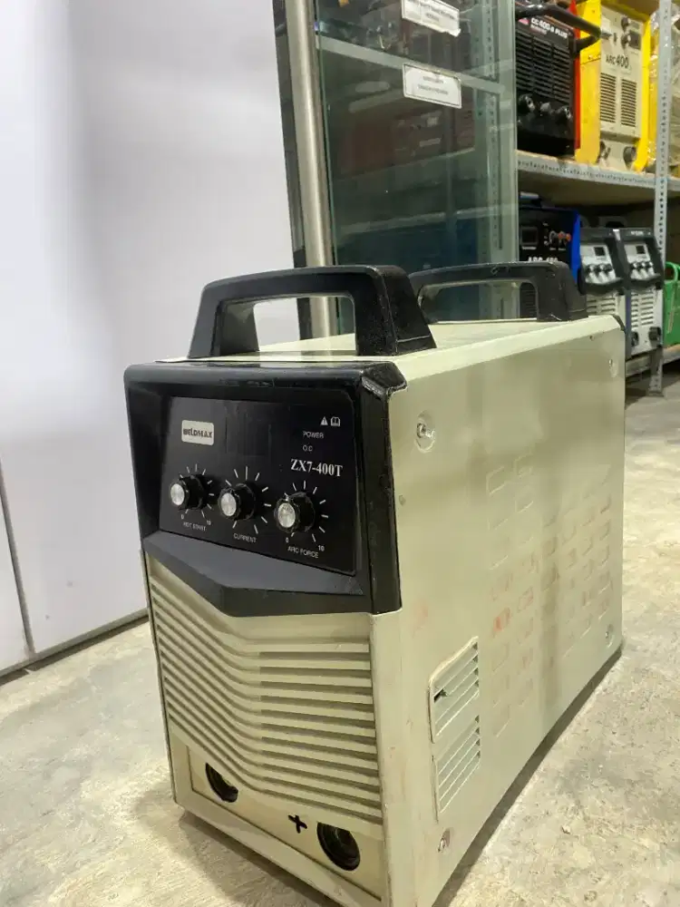 MESIN LAS BEKAS MMA 400 AMPERE WELDMAX BEKAS 3 PHASW INVERTER IGBT DC