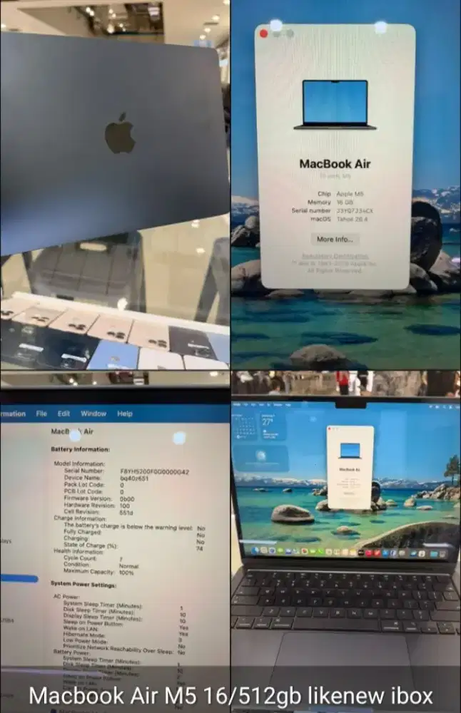 Macbook Air 5 16/512 like new iBox