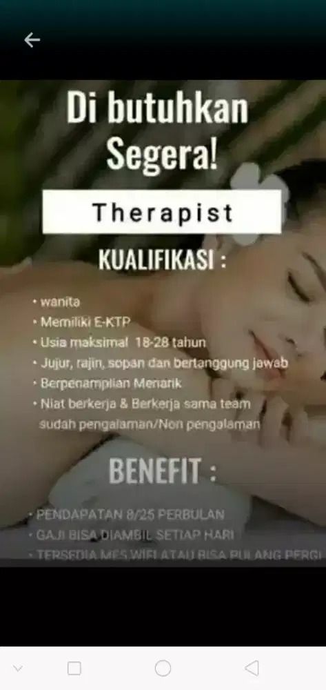 Lowongan kerja for ladies