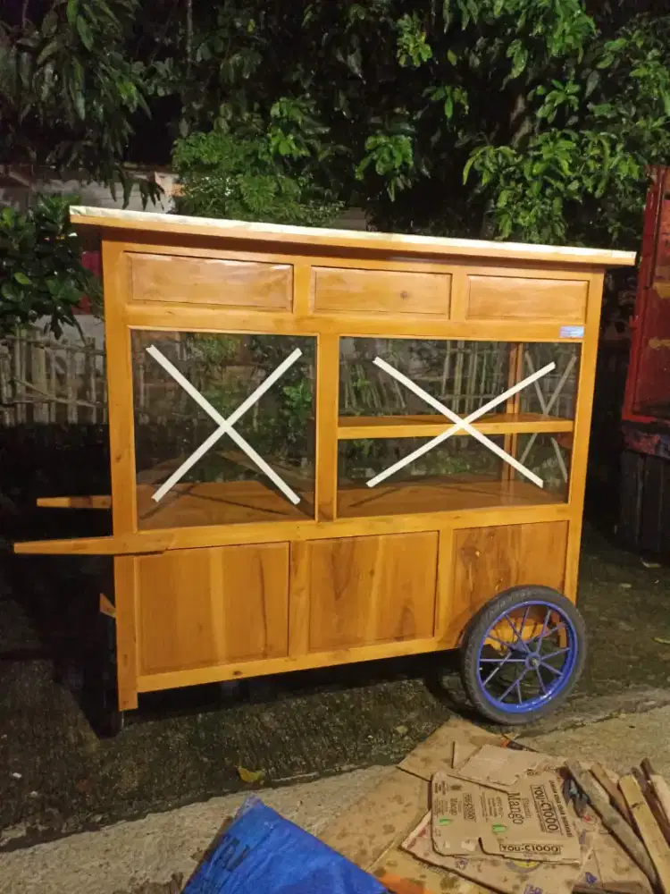 Jual Gerobak Angkringan, Bakso, Mie Ayam, Bubur, Sate, Soto, Pecel dll