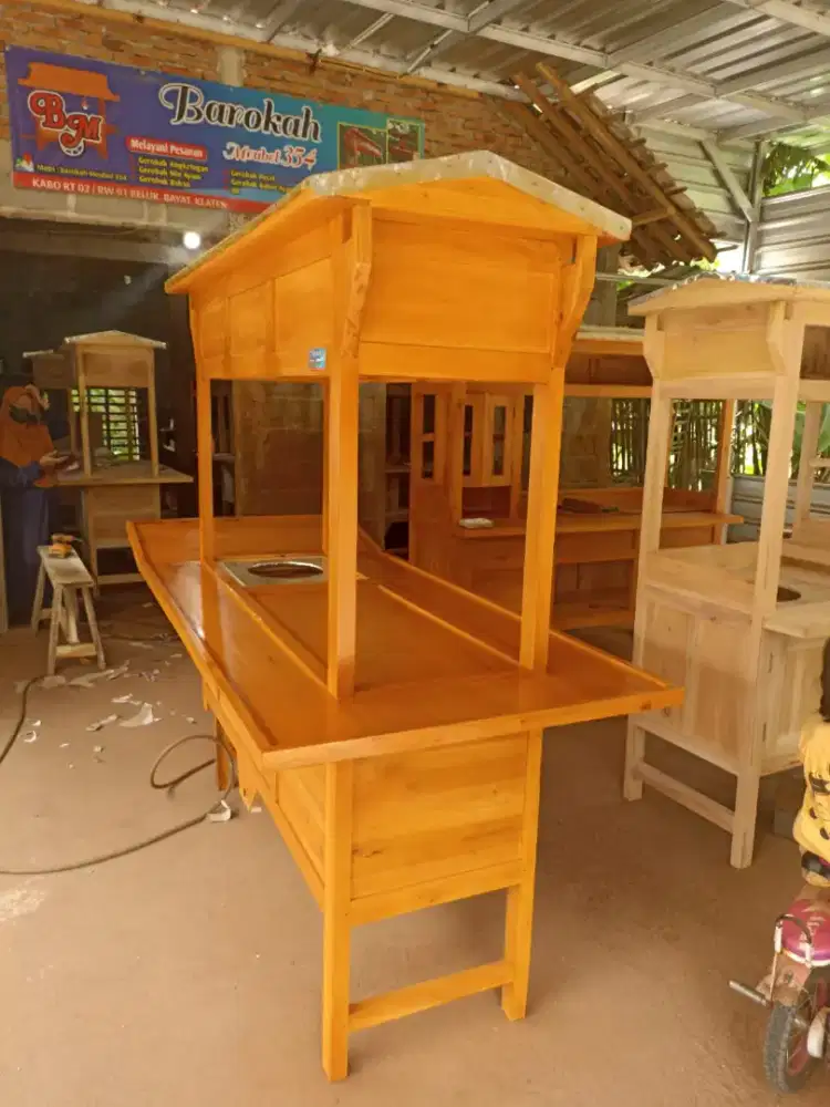 Jual Gerobak Angkringan, Bakso, Mie Ayam, Bubur, Sate, Soto, Pecel dll