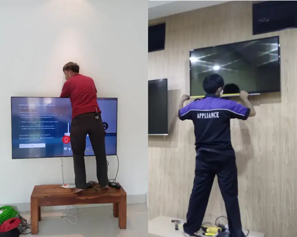Braket plus pasang atau pasang saja terima rapih bracket breket led tv