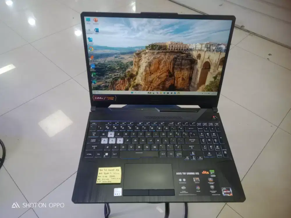 LAPTOP ASUS TUF GAMING AMD RYZEN 7 RAM 16GB VGA NVIDIA RTX3050 4GB