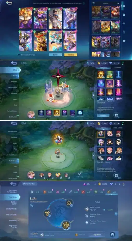 Akun ml skin johnson legend polosan