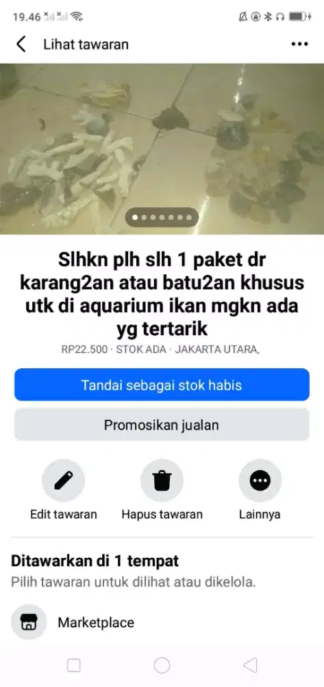 Slhkn plh slh 1 paket dr karang2an/batu2an khusus utk aquarium ikan