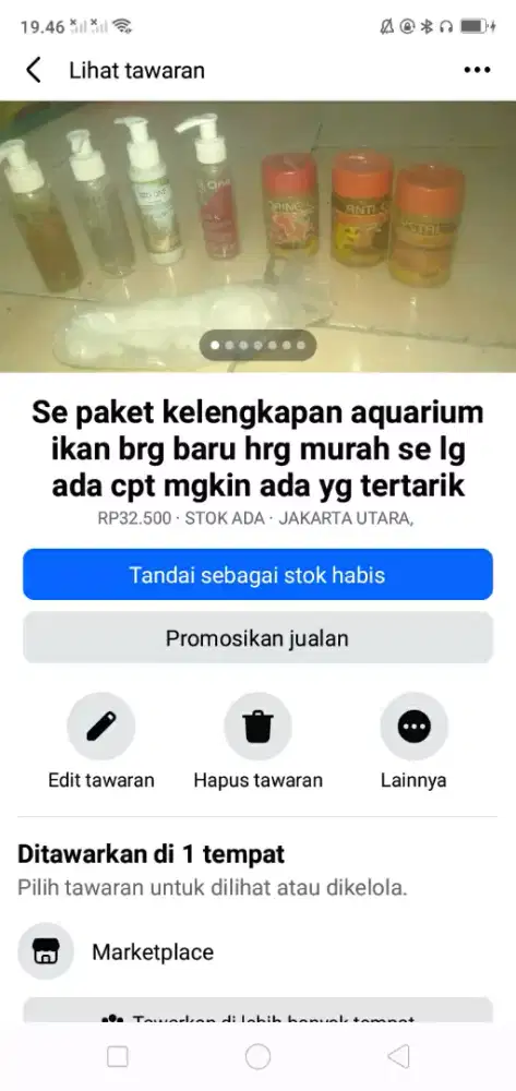 Se paket kelengkapan aquarium ikan brg baru hrg murah se lg ada cpt