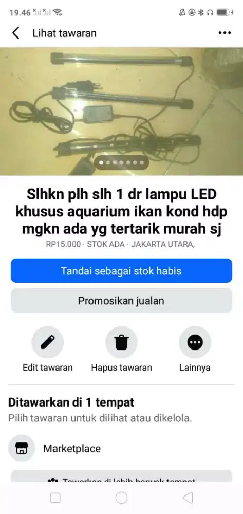 Slhkn plh slh 1 dr lampu LED khusus aquarium ikan kond hdp mgkn perlu