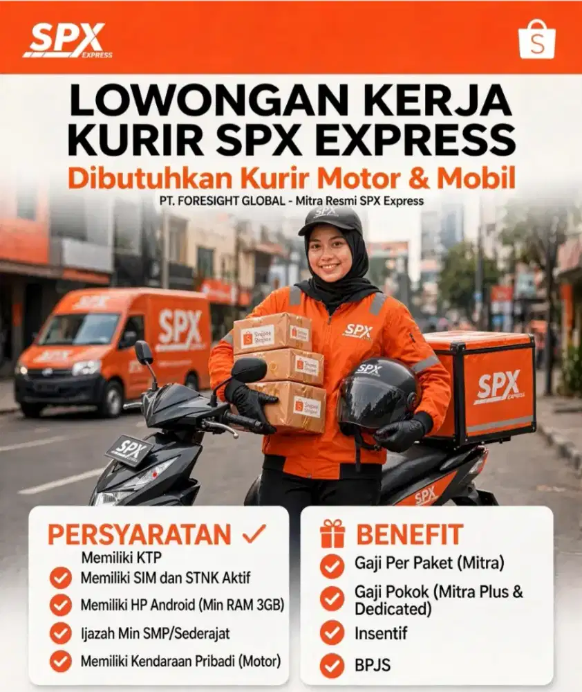 Loker kurir spx Jabodetabek