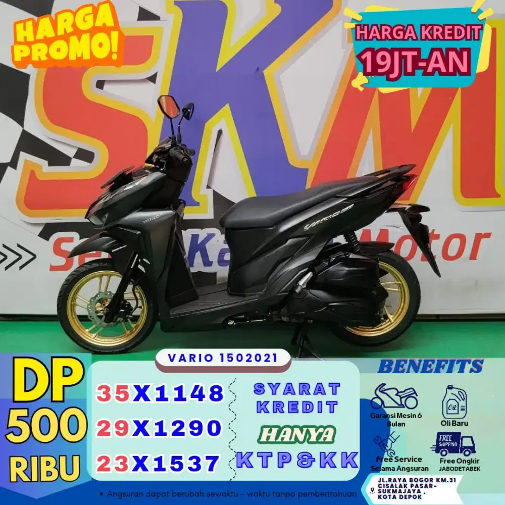 ( vario 150 tahun 2021 DP:500 proses 1hari cash credit