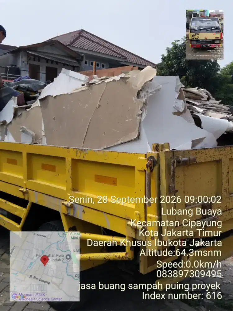 Jasa buang puing dan angkut sampah