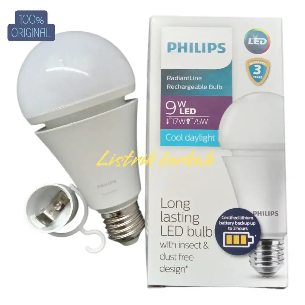Lampu emergency Philips 9 watt dan 13 Watt