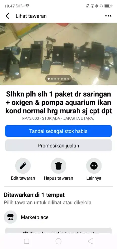 Slhkn plh slh 1 paket dr saringan+oxigen+pompa aquarium ikan Hrg murah
