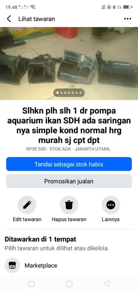 Slhkn plh slh 1 dr saringan air SDH lkp pompa aquarium ikan nya normal