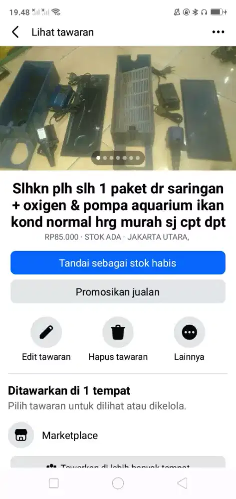 Slhkn plh slh 1 paket dr saringan oxigen pompa aquarium ikan hrg murah