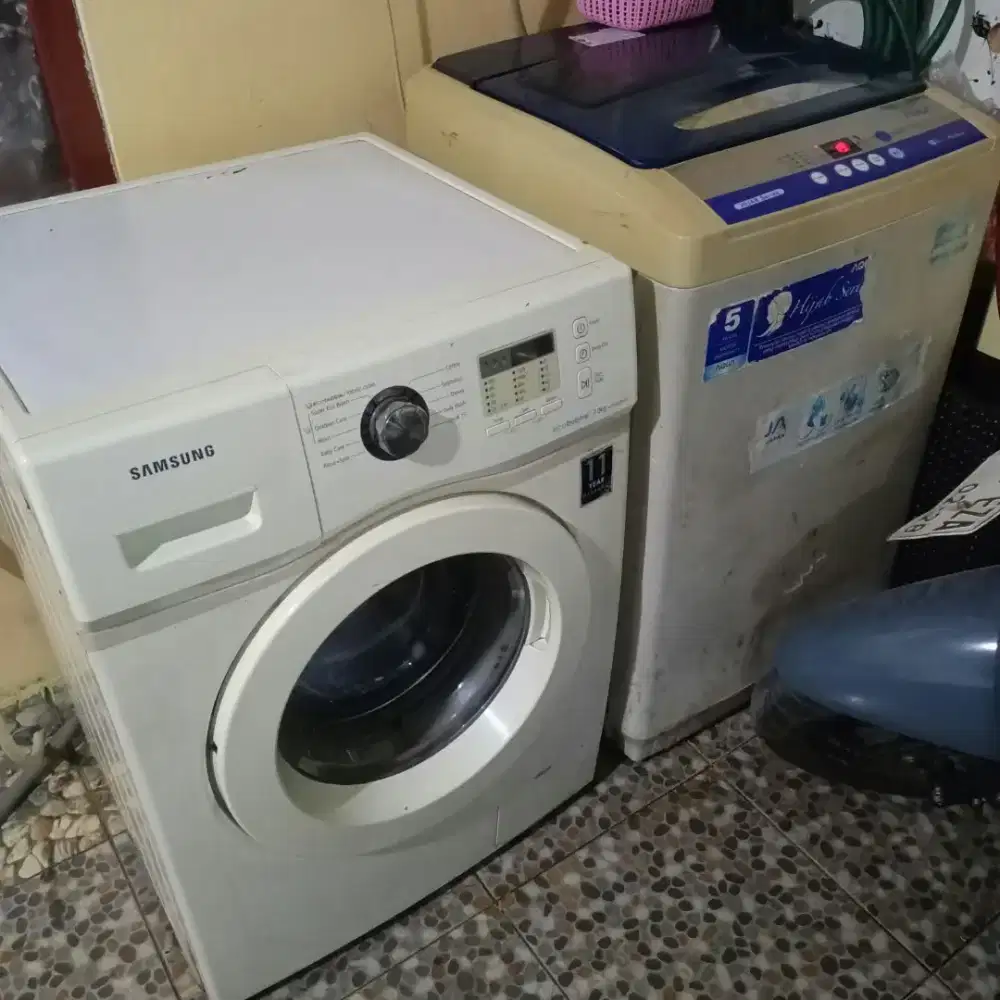 mesin cuci top loading & front loaing