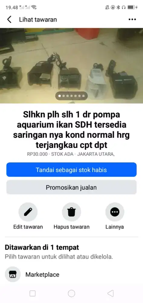 Slhkn plh slh 1 dr saringan sdh lkp pompa aquarium ikan nya normal all